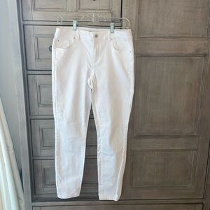 Ann Taylor white denim jeans, size 4